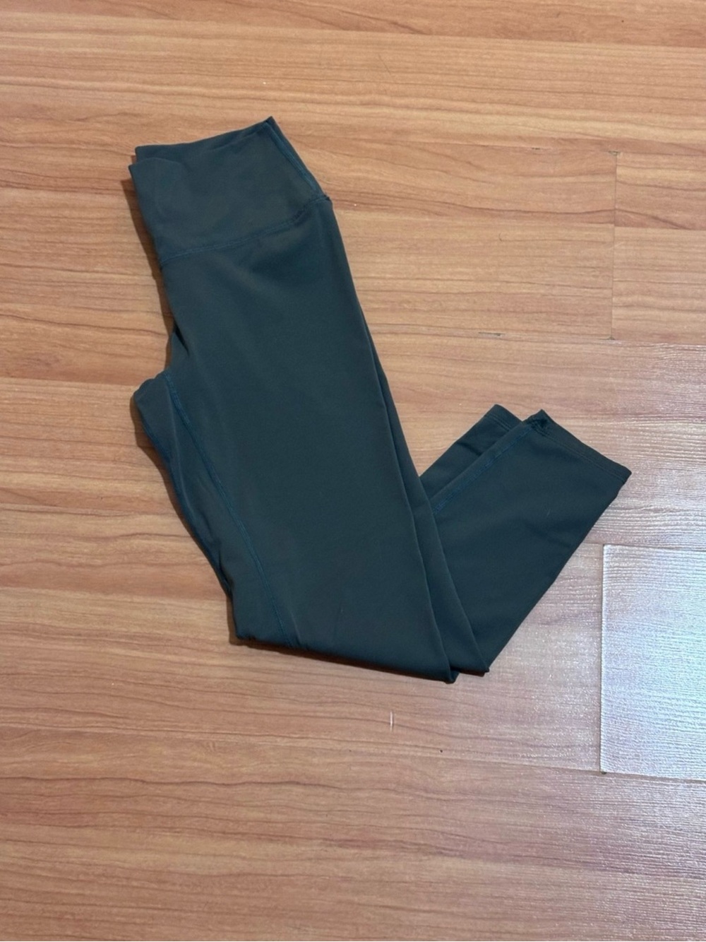 PrettyLittleThing Dark Forest Green High Waisted Leggings Size 4